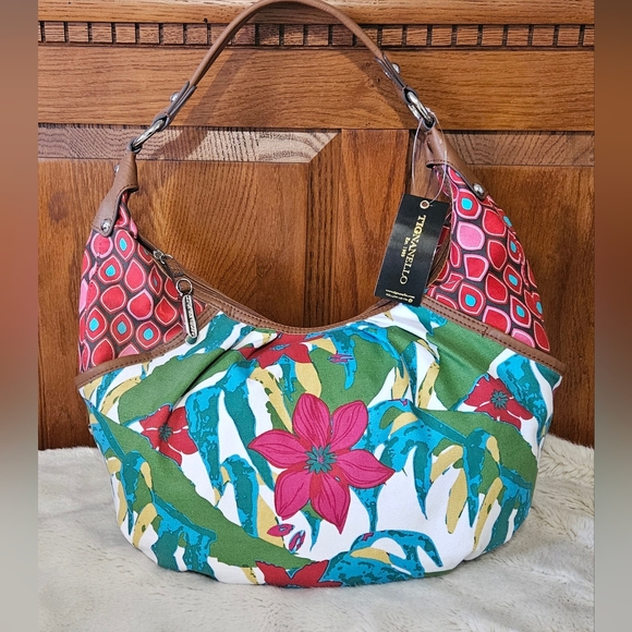 Tignanello Vibrant Floral Hobo Bag - Picture 1 of 12